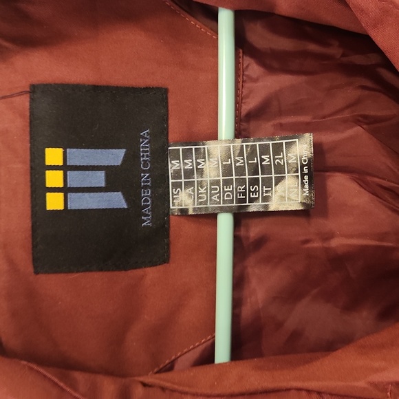 DONATION SALE, BOGO FREE Red rain coat with hood - Picture 3 of 4